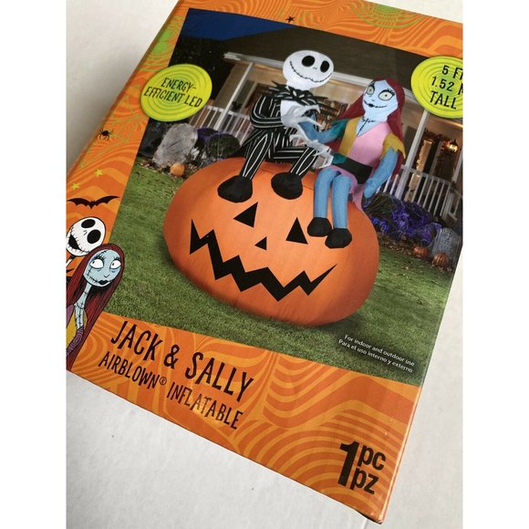 Airblown Inflatables Holiday Jack Sally Nightmare Before Christmas